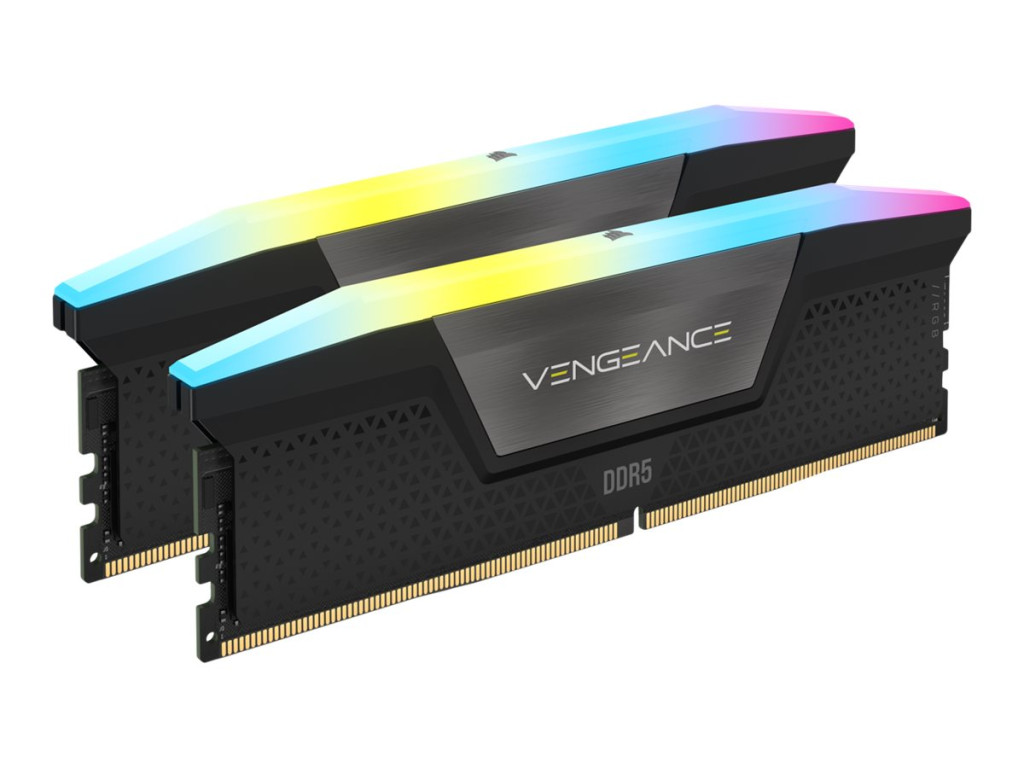 Corsair VENGEANCE RGB 32GB (2x16GB) DDR5 DRAM 6000MT/s CL30 Memory Kit, Black | Corsair