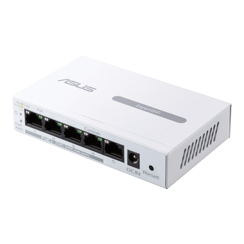 Asus | ExpertWiFi 5-Port GbE Smart Managed PoE+ Switch | EBP15 | Managed | Desktop