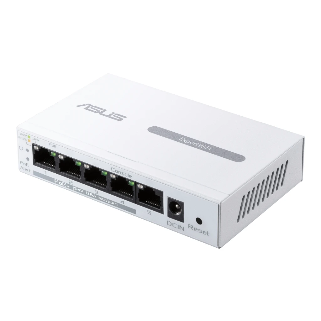 Asus | ExpertWiFi 5-Port GbE Smart Managed PoE+ Switch | EBP15 | Managed | Desktop