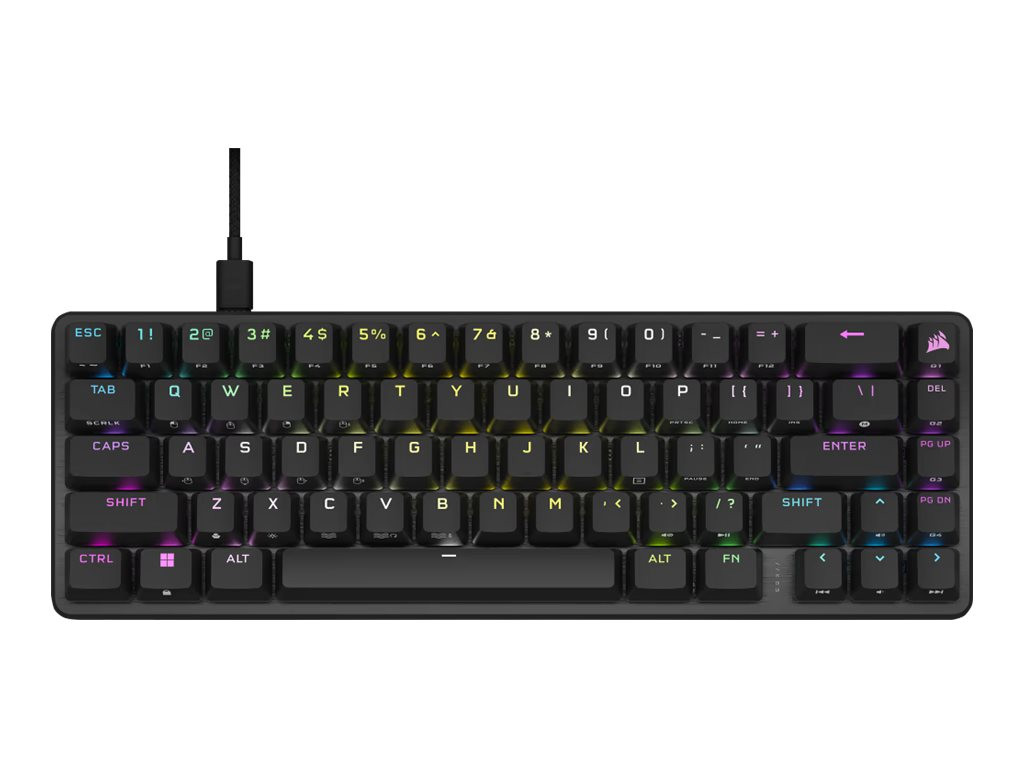 Corsair Keyboard | K65 PRO MINI RGB | Optical-Mechanical Gaming Keyboard | Wired | Nordic | Black | USB Type-A | CORSAIR OPX