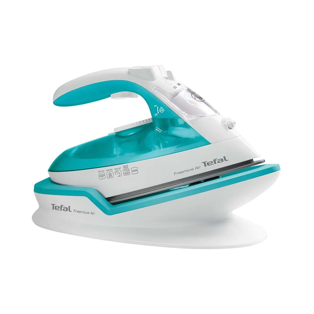 TEFAL Freemove Air Wireless Steam Iron | FV6520 | Steam Iron | 2400 W | Water tank capacity 250 ml | Continuous steam 25 g/min | Steam boost performance 115 g/min