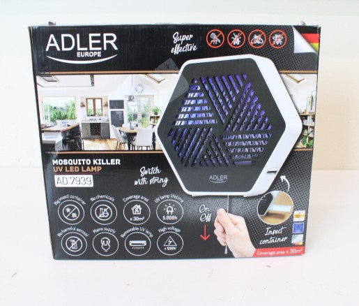 SALE OUT. Adler AD 7939 Mosquito killer lamp UV, | Adler | Mosquito killer lamp UV | AD 7939 | DAMAGED PACKAGING | 8 W | Safe for humans and animals - works without the use of chemicals, without releasing harmful substances; Effective protection against mosquitoes, flies, wasps and moths