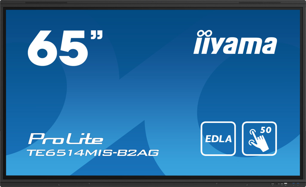 iiyama PROLITE TE6514MIS-B2AG Digital signage lameekraan 165,1 cm (65") LCD WiFi 435 cd/m² 4K Ultra HD Must Puutetundlik ekraan Sisseehitatud protsessor Android 24/7