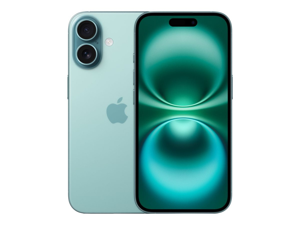 Apple iPhone 16 | Teal | 6.1 " | Super Retina XDR | 2556 x 1179 pixels | A18 | Internal RAM 8 GB | 256 GB | Dual SIM | 4G | 5G | Main camera resolution 48+12 MP | Secondary camera resolution 12 MP | iOS | 18