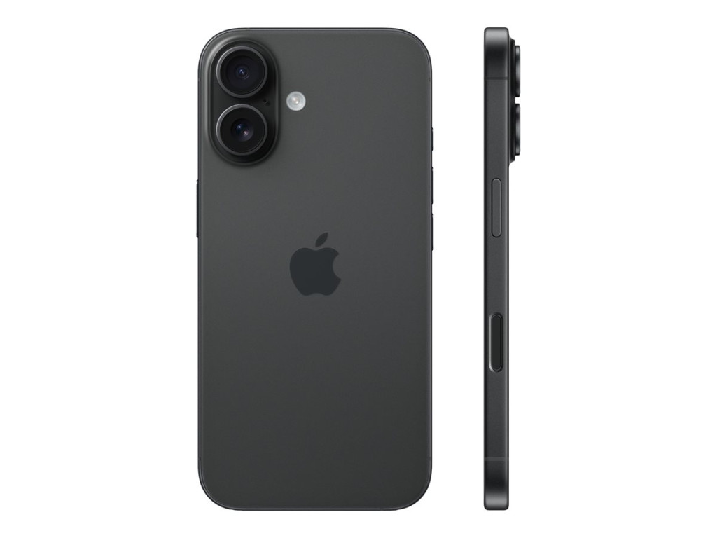 Apple iPhone 16 | Black | 6.1 " | Super Retina XDR | 2556 x 1179 pixels | A18 | Internal RAM 8 GB | 512 GB | Dual SIM | 4G | 5G | Main camera resolution 48+12 MP | Secondary camera resolution 12 MP | iOS | 18