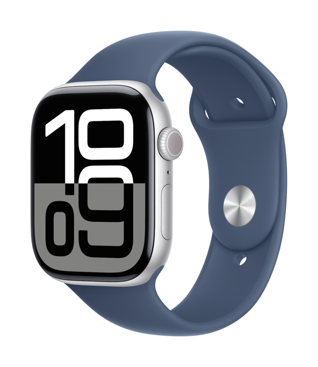 Apple Watch Series 10 | Smart watch | GPS (satellite) | Always-On Retina display | 46mm | Waterproof | Silver