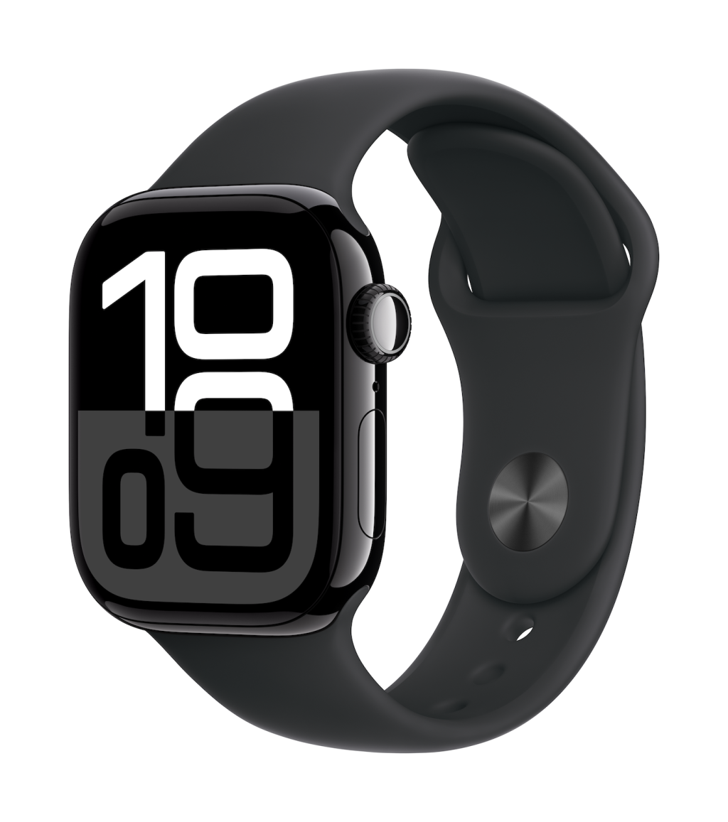 Apple Watch Series 10 | Smart watch | GPS (satellite) | Always-On Retina display | 42mm | Waterproof | Jet Black