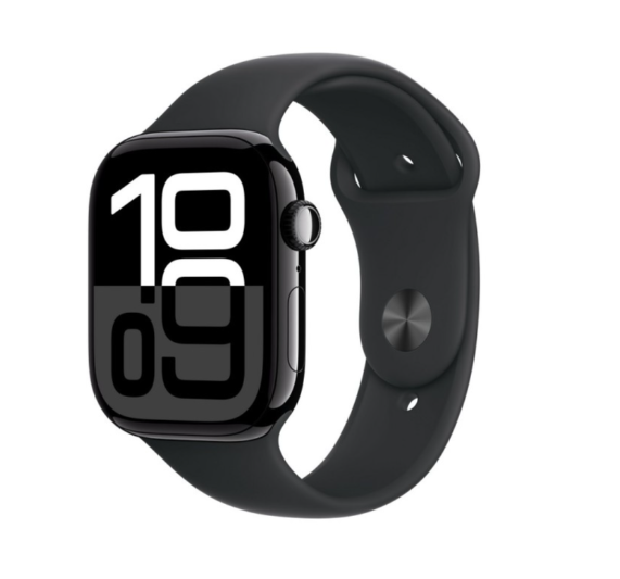 Apple Watch Series 10 | Smart watch | GPS (satellite) | Always-On Retina display | 46mm | Waterproof | Jet Black