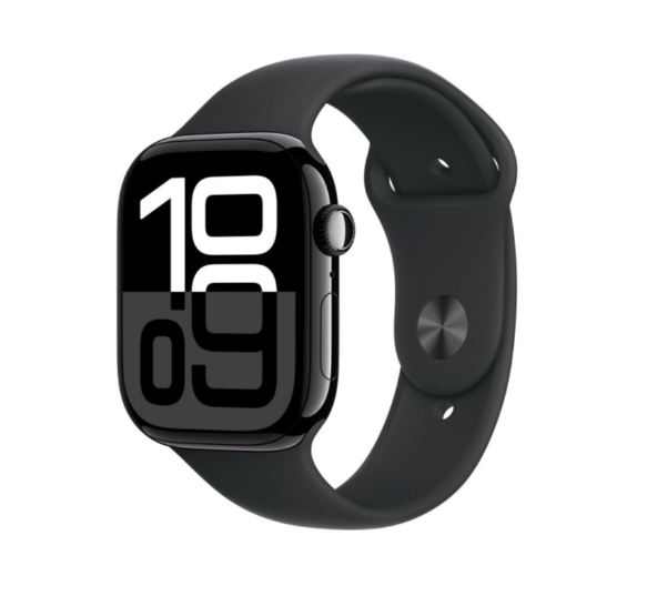 Apple Watch Series 10 | Smart watch | GPS (satellite) | Always-On Retina display | 46mm | Waterproof | Jet Black