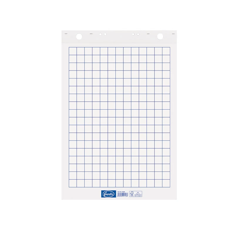 Tahvlipaberiplokk FOROFIS 60x85cm, 50 lehte ruuduline