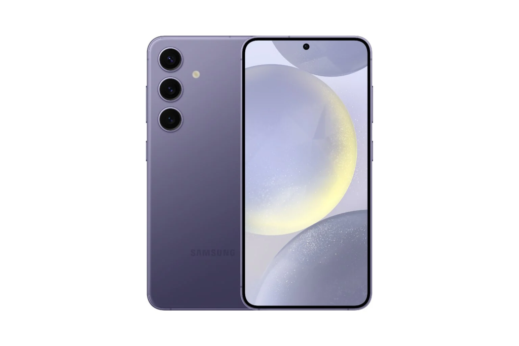 Samsung Galaxy | S24 S921 | Violet | 6.2 " | Dynamic LTPO AMOLED | 1080 x 2340 pixels | Qualcomm SM8650-AC | Snapdragon 8 Gen 3 (4 nm) | Internal RAM 8 GB | 128 GB | Dual SIM | 4G | 5G | Main camera resolution 50+10+12 MP | Secondary camera resolution 12 MP | Android | 14 | 4000 mAh