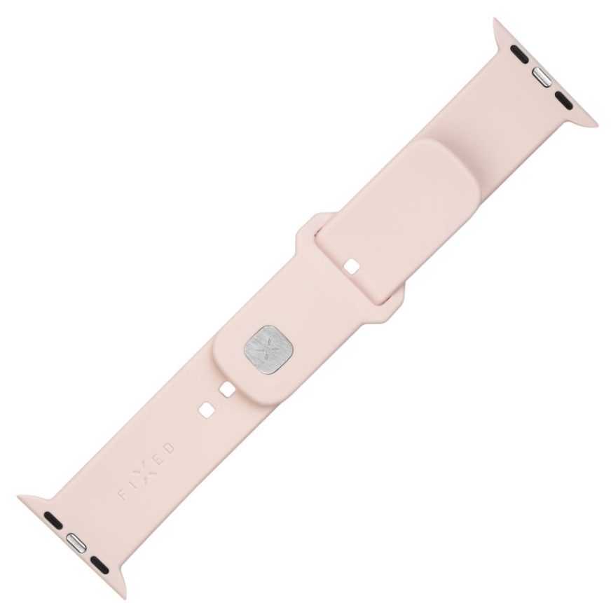 Fixed | Sporty Strap Set for Apple Watch 38/40/41 mm | 160-225 mm | Pink | Silicone