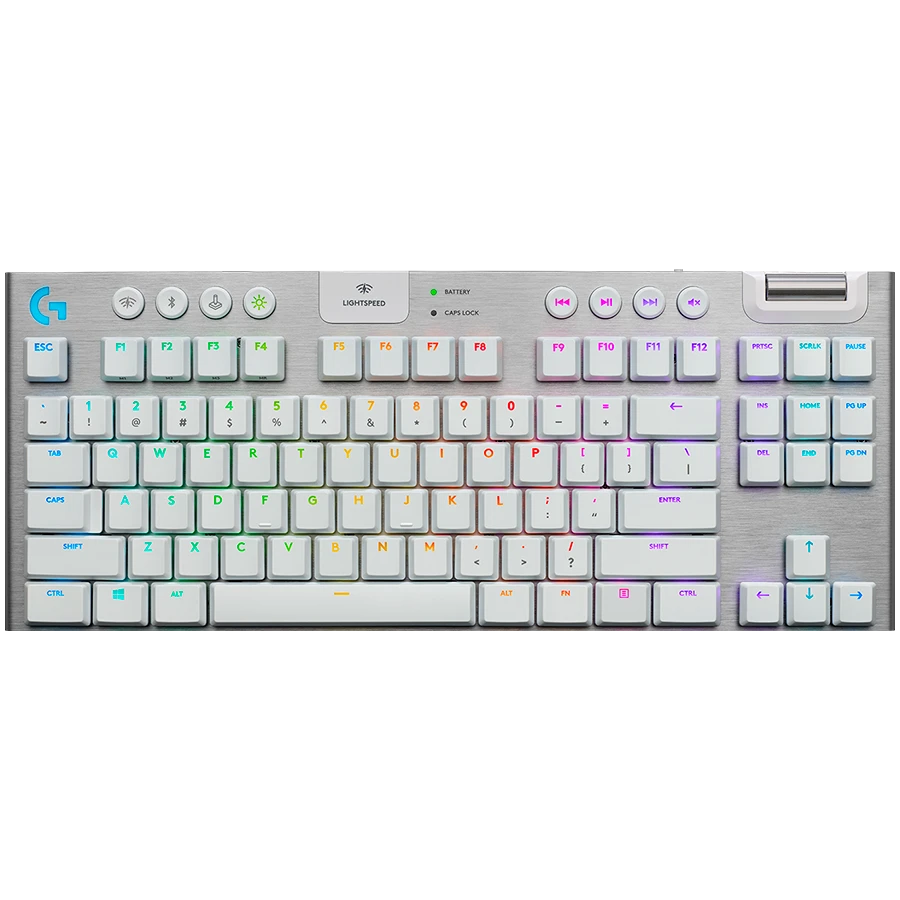 LOGITECH G915 X LIGHTSPEED TKL Wireless Gaming Keyboard - WHITE - US INT'L - 2.4GHZ/BT  - EMEA28i-935 - TACTILE