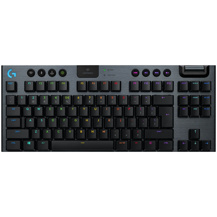 LOGITECH G915 X LIGHTSPEED Wireless Gaming Keyboard - BLACK - US INT'L - 2.4GHZ/BT  - EMEA28i-935 - TACTILE