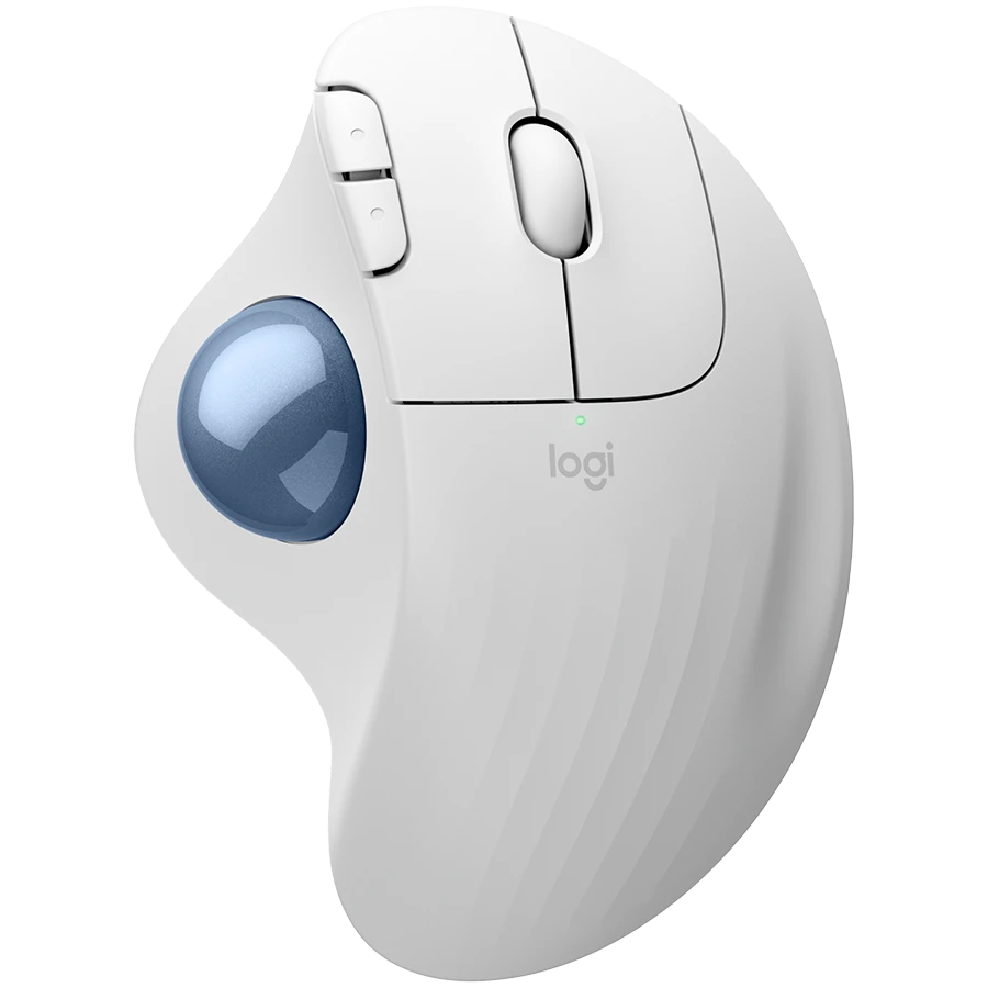 LOGITECH ERGO M575S Wireless Trackball  - OFFWHITE+BLUE BALL - BT - EMEA28-935