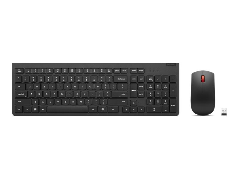 Lenovo Essential Wireless Combo Keyboard & Mouse Gen2 | Keyboard and Mouse Set | 2.4 Ghz | Russian/Cyrillic | Black