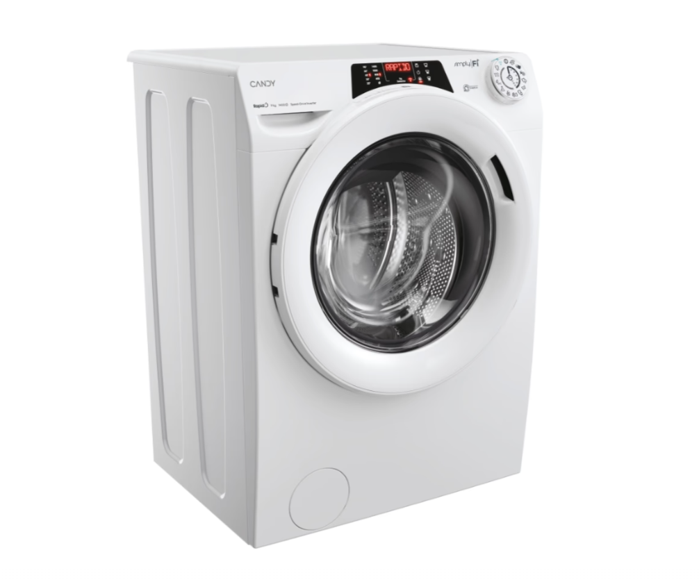 Candy Washing Machine | RO 1496DWME/1-9 | Energy efficiency class A | Front loading | Washing capacity 9 kg | 1400 RPM | Depth 54 cm | Width 60 cm | Display | TFT | Steam function | Wi-Fi