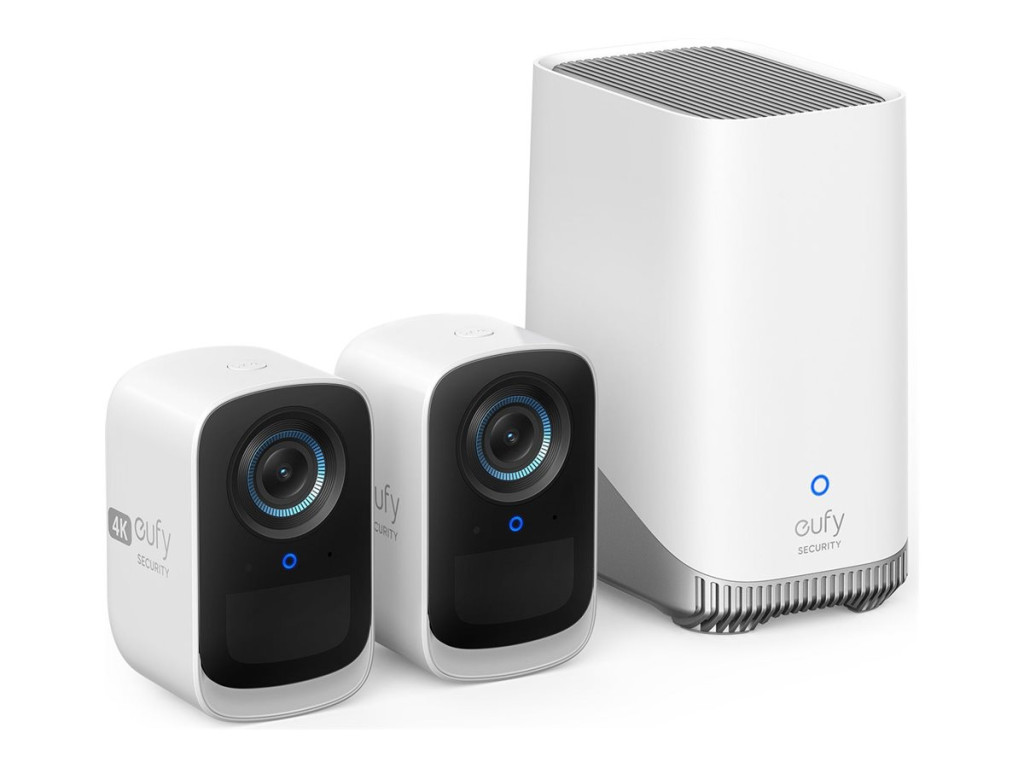 Anker Eufy Security Camera, 2+1 Kit | eufyCam 3C | F/1.4 | IP65 | MicroSD