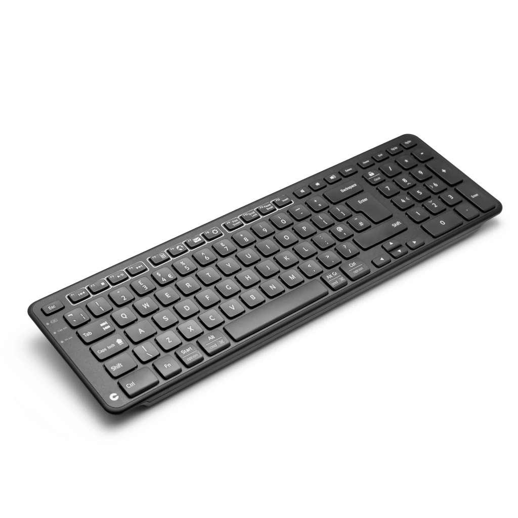 Contour Design Balance klaviatuur Kontor RF juhtmeta + USB QWERTY Põhjamaad Must