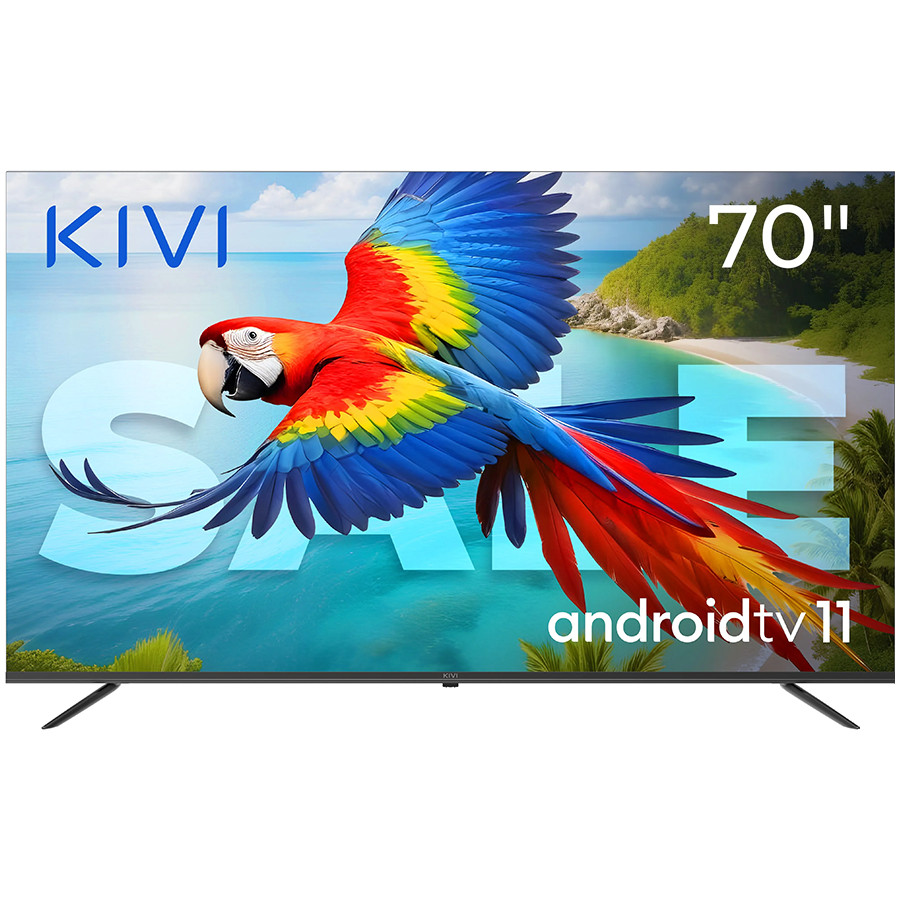 70", UHD, Android TV 11, Black, 60 Hz, AV1, Sound 2x12W, 115 kWh/1000h, Energy F, WiFi5G, BT5.1, 4xHDMI, 2xUSB, Blue Remote, 24 months