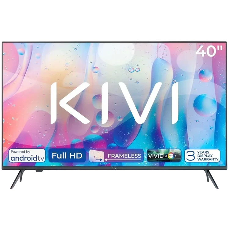 40", HD, Android TV 11, Black, 1920x1080, 60 Hz, AV1, Sound 2x8W, 37 kWh/1000h, Energy E, WiFi5G, BT5.1, 3xHDMI, 2xUSB, Blue Remote, 24 months