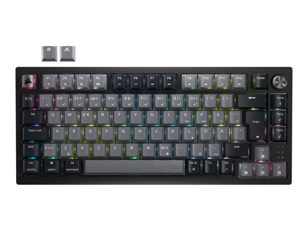 Corsair Keyboard | K65 PLUS | Mechanical Gaming Keyboard | Wireless | Nordic | Black | USB Type-A | CORSAIR MLX Red