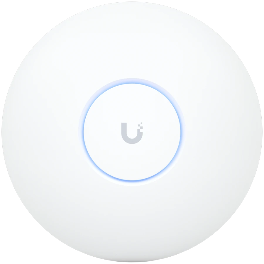 Ubiquiti U7-Pro-Max Ceiling-mounted WiFi 7 AP with 8 spatial streams, 6 GHz support, and a dedicated spectral scanning engine for interference-free WiFi in demanding, large-scale environments
