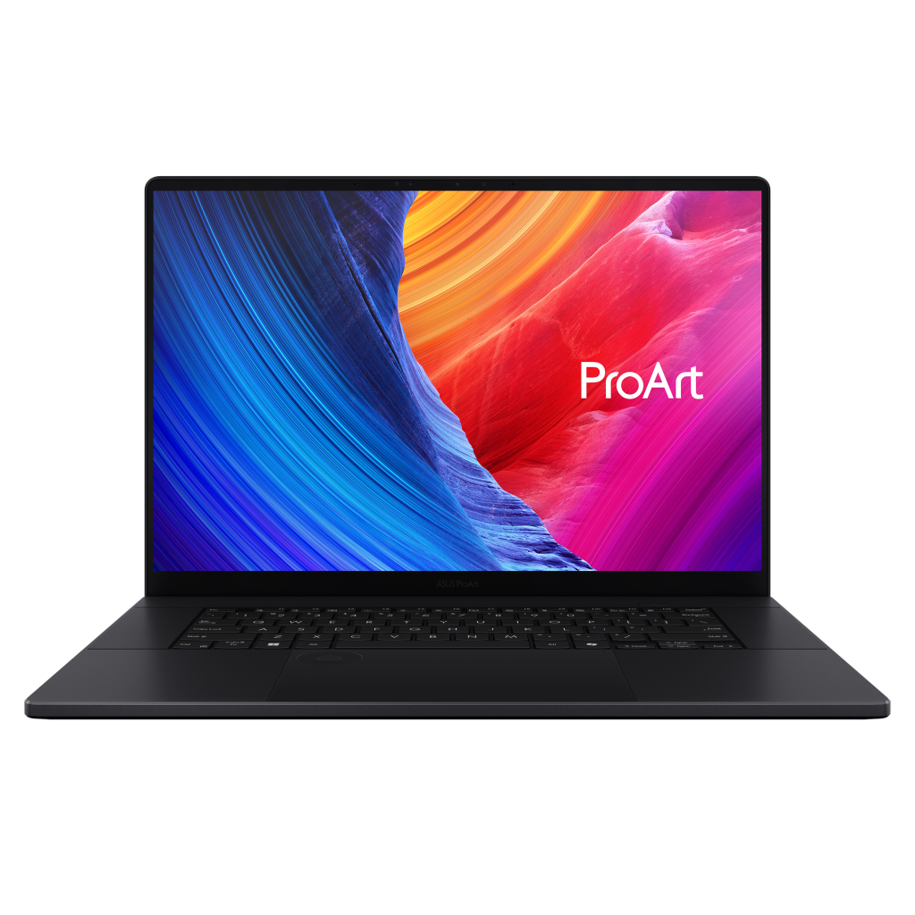 Asus ProArt 16 | Nano Black | 16 " | OLED | Touchscreen | 4K | 3840 x 2400 pixels | 60 Hz | Glossy | AMD Ryzen AI 9 | HX 370 | 64 GB | LPDDR5X | AMD Radeon 890M Graphics | NVIDIA GeForce RTX 4070 Laptop GPU | GDDR6 | 8 GB | Windows 11 Pro | Wi-Fi 7 (802.11be) (Triple band) | Bluetooth version 5.4 | Keyboard language US | Keyboard backlit