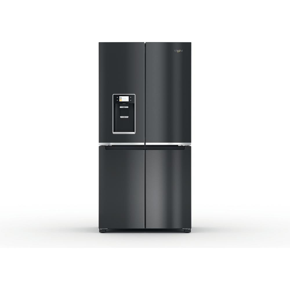 Whirlpool Refrigerator | WQ9I FO2BX EF | Energy efficiency class E | Free standing | Side by side | Height 187.6 cm | No Frost system | Fridge net capacity 355 L | Freezer net capacity 237 L | Display | 41 dB | Black