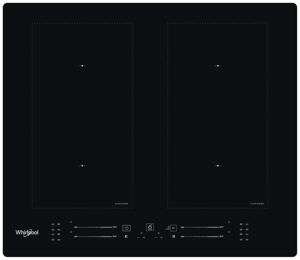 Whirlpool Hob | ‎WL S1360 NE | Induction | Number of burners/cooking zones 4 | Electronic | Timer | Black