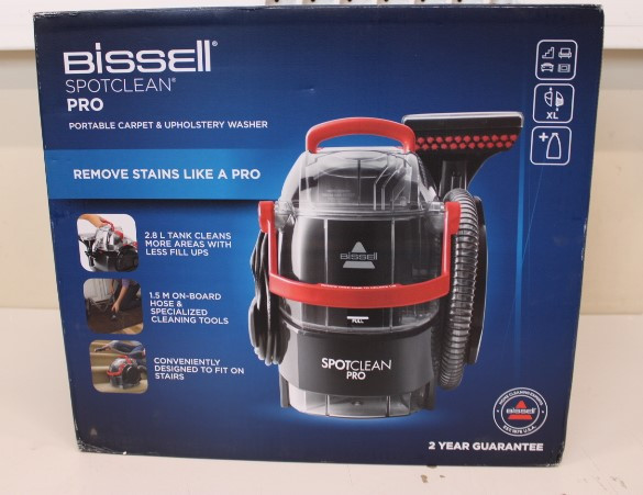 SALE OUT. Bissell SpotClean Pro Spot Cleaner | Bissell | Spot Cleaner | SpotClean Pro | Corded operating | Handheld | Washing function | 750 W | - V | Red/Titanium | Warranty 24 month(s) | USED, SCRATCHED, MISSING BRUSH HEAD