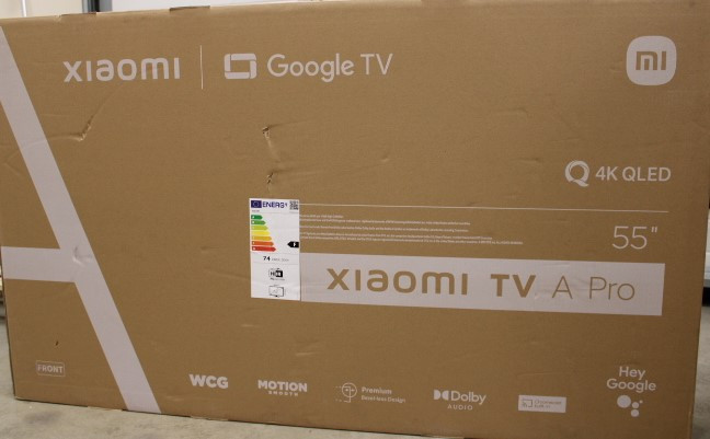 Xiaomi | QLED TV A Pro 2025 | 55'' | Smart TV | Google TV | 4K UHD | Black | DAMAGED PACKAGING