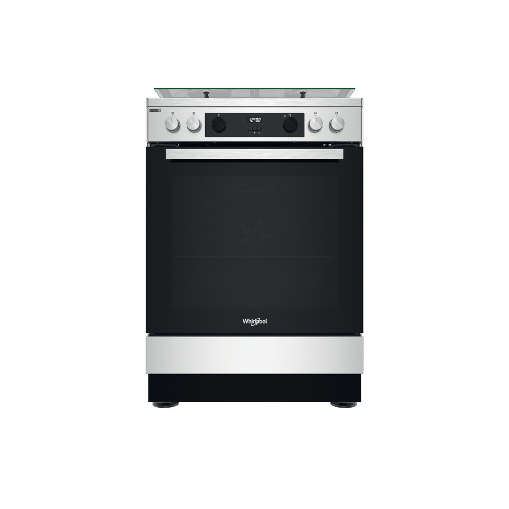 Whirlpool Cooker | WS68G8CHX/E/1 | Hob type Gas | Oven type  Electric | Stainless Steel | Width 60 cm | Digital | Depth 60 cm | 78 L