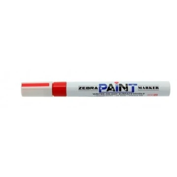 Marker Zebra Paint 2mm, punane ümar ots