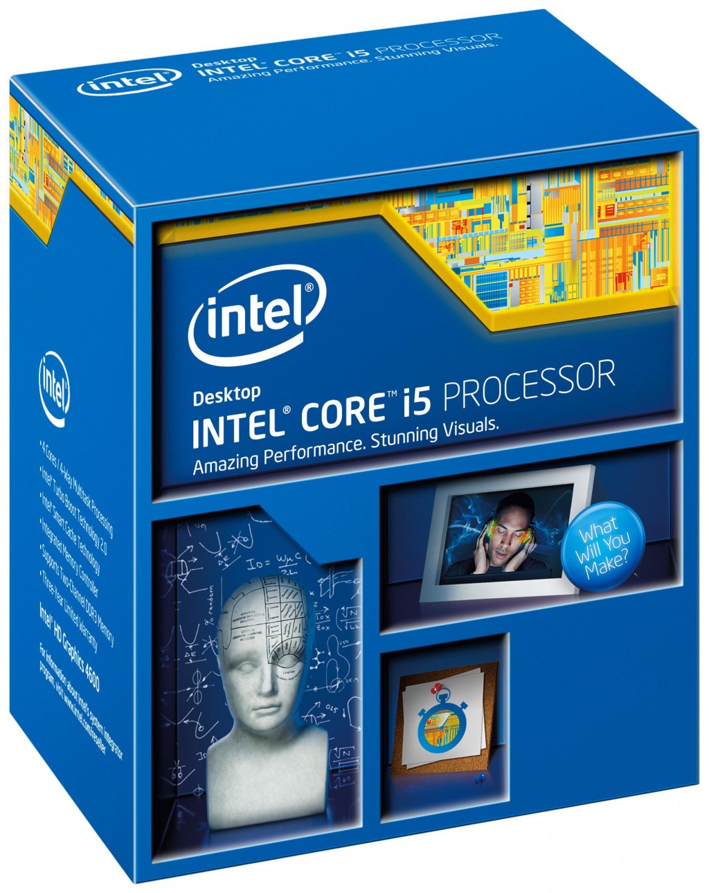 Intel i5-4460, 3.2 GHz, LGA1150, Processor threads 4, Packing Retail, Cooler included, Component for PC