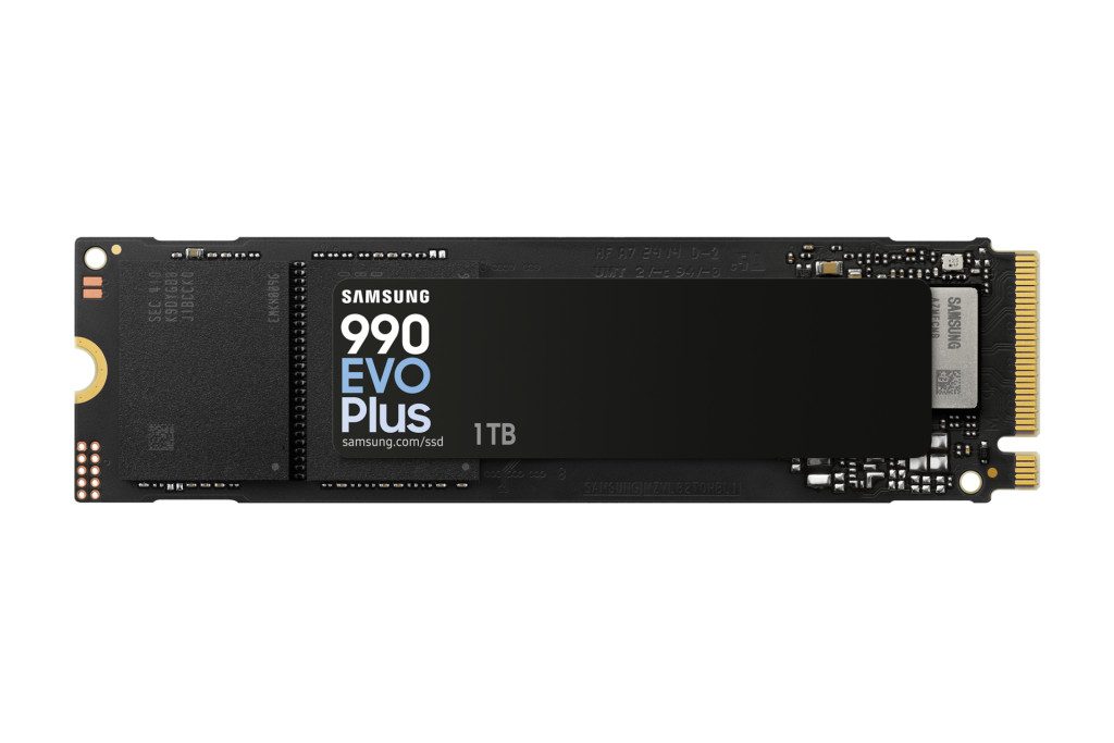 Samsung SSD | 990 EVO Plus | 1000 GB | SSD form factor M.2 2280 | Solid-state drive interface NVMe | Read speed 7250 MB/s | Write speed 6300 MB/s