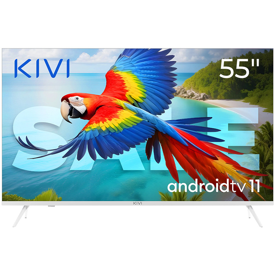 55', UHD, Android TV 11, White, 3840x2160, 60 Hz, Sound 2x12W, 83 kWh/1000h , BT5.1, HDMI ports 4, 24 months