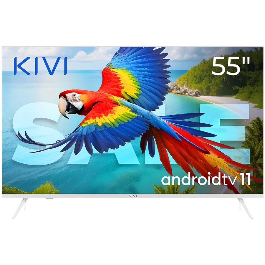 55', UHD, Android TV 11, White, 3840x2160, 60 Hz, Sound 2x12W, 83 kWh/1000h , BT5.1, HDMI ports 4, 24 months