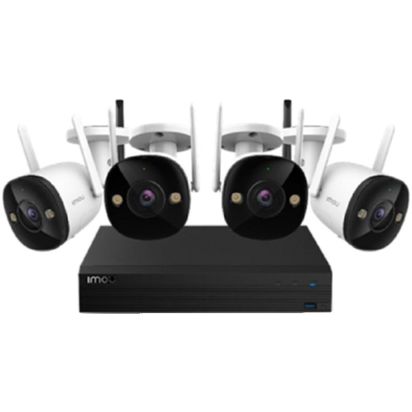 Wireless CCTV Kit, camera: Bullet 2, resolution 2Mpx, 1/2.8" progressive CMOS, H.265, 25 fps, 16xDigital Zoom, 2.8mm lens, night vision (IR) up to 30m, field of view: 102°, NVR: built-in 1TB HDD, 1x SATA 2.0 (up to 8TB) input: 4CH 1080P@ H.265