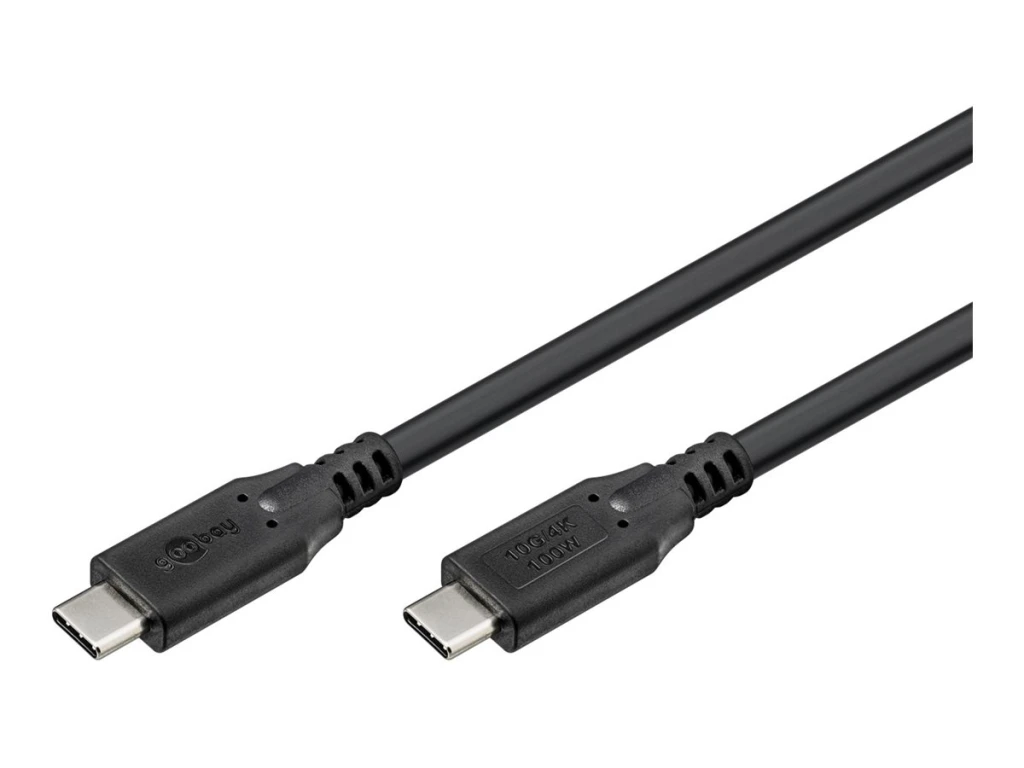 Goobay USB-C™ Cable, USB 3.2, 100 W, 10 Gbit/s, Power Delivery, 1 m, Black | Goobay