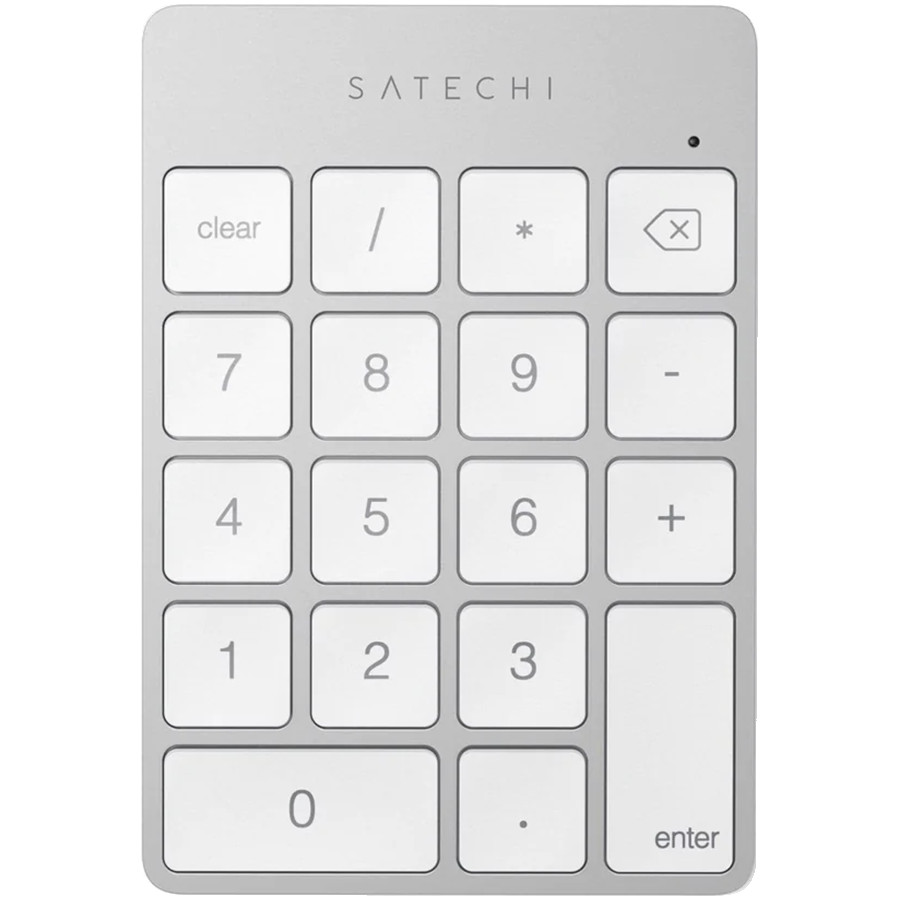 SATECHI Aluminum Slim Rechargeable Bluetooth Keypad Silver