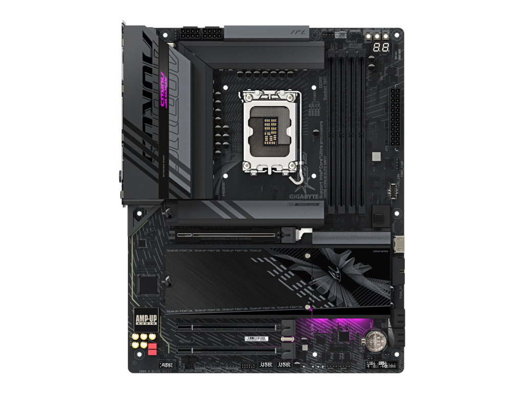 Gigabyte Z890 A ELITE WIFI7 | Processor family Intel | Processor socket LGA1851 | DDR5 | Supported hard disk drive interfaces M.2, SATA | Number of SATA connectors 4