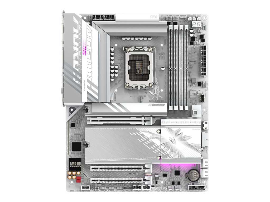 Gigabyte Z890 A ELITE WF7 ICE | Processor family Intel | Processor socket LGA1851 | DDR5 | Supported hard disk drive interfaces SATA, M.2 | Number of SATA connectors 4