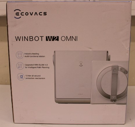 SALE OUT. Ecovacs Window cleaning robot WINBOT W2 OMNI, Auto-Spray, Intelligent steady climbing system, WIN-SLAM 4.0, White + 6 in 1 Cleanin | Ecovacs | Window Cleaning Robot | WINBOT W2 OMNI | Corded | 2800 Pa | White | DEMO