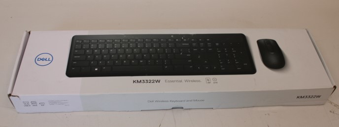 SALE OUT. Dell Keyboard and Mouse KM3322W Wireless US International, REFURBISHED | Dell Keyboard and Mouse | KM3322W | Keyboard and Mouse Set | Wireless | Batteries included | US | REFURBISHED | Black | Wireless connection