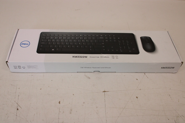 SALE OUT. Dell Keyboard and Mouse KM3322W Wireless US International, REFURBISHED | Dell Keyboard and Mouse | KM3322W | Keyboard and Mouse Set | Wireless | Batteries included | US | REFURBISHED | Black | Wireless connection