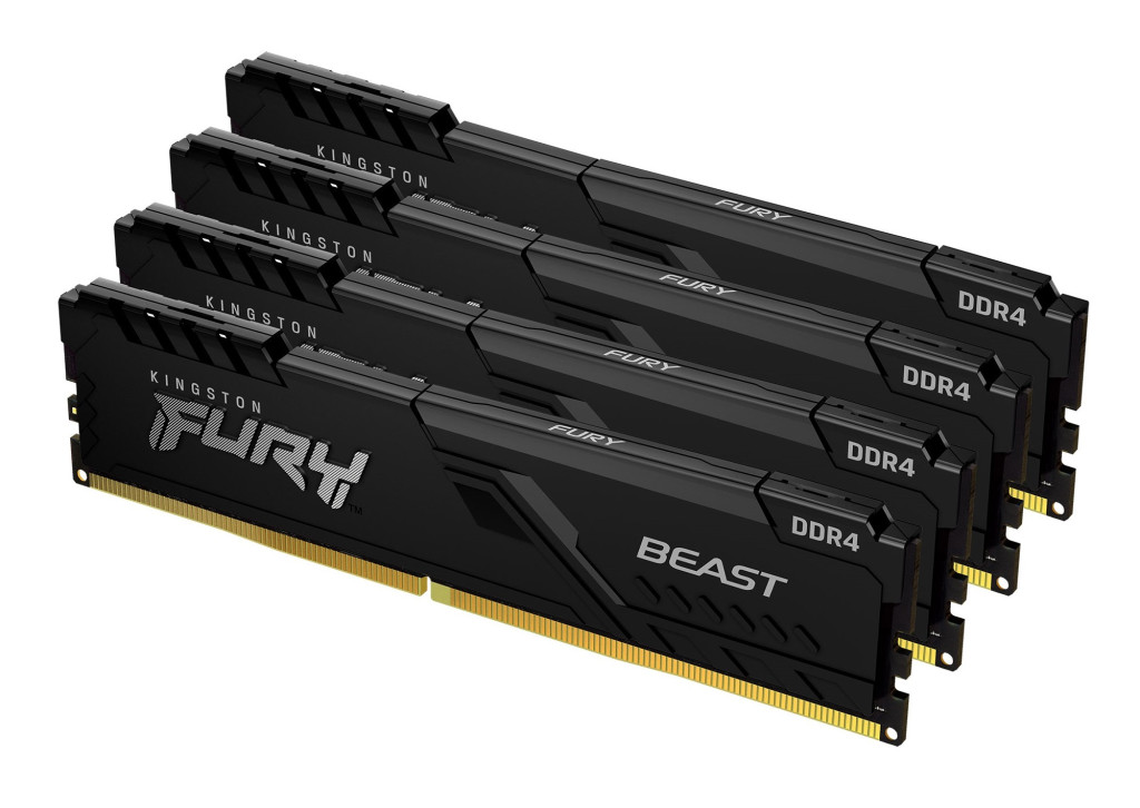 Pamięć Kingston Fury Beast, DDR4, 64 GB, 3200MHz, CL16 (KF432C16BBK4/64) | Kingston