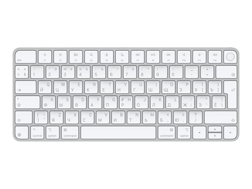 Apple Magic Keyboard with Touch ID | Keyboard | Wireless | Russian | White