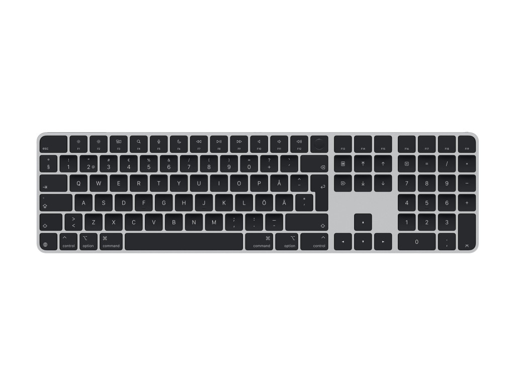 Apple Magic Keyboard with Touch ID and Numeric Keypad | MXK83S/A | Standard | Wireless | Swedish | Bluetooth