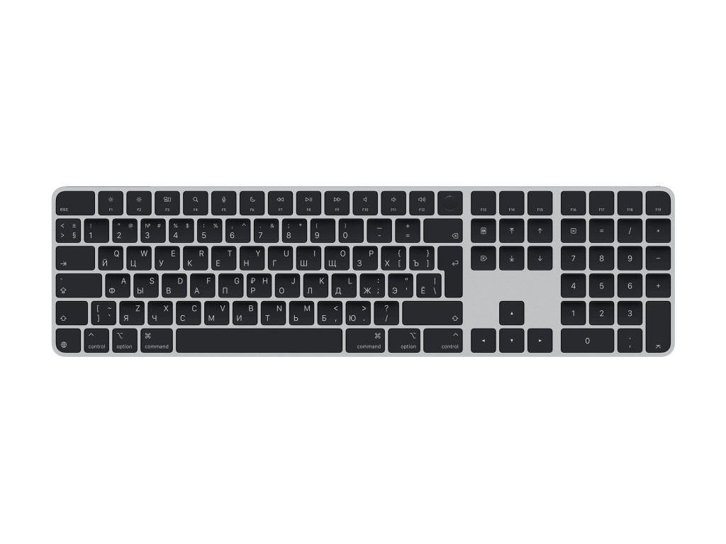 Apple Magic Keyboard with Touch ID and Numeric Keypad | Keyboard | Wireless | RU | Bluetooth | Black